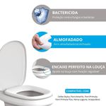 Assento Sanitário Almofadado Boss Astra Branco 01