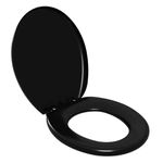 Assento Sanitário Oval Almofadado Astra Preto 1