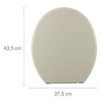 Assento Sanitário Oval Anatômico Astra Bege 8