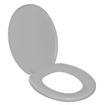 Assento Sanitário Oval Anatômico Astra Cinza 2