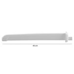 Braço de 40cm para Chuveiro Elétrico com Capa Branco Astra 40cm