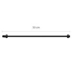 Engate Flexível Preto de 50 cm e Niple de 1/2 Astra