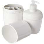 Kit de Acessórios para Banheiro com 2 peças Astra Branco