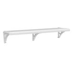 Prateleira Plástica com Suporte 103 x 20 cm Astra Branco