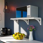 Prateleira Plástica com Suporte 103 x 30 cm Astra Branco