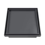 Ralo Oculto Quadrado Universal de 15x15cm Astra Cinza