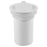 Válvula 1.1/4" Branca para Tanques e Lavatórios 75mm Astra