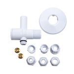 Adaptador 6 em 1 para Filtro com Registro Integrado em ABS Branco 310906 Blukit