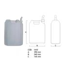 Galão Plástico Branco 12 Litros 1410 Cipla 
