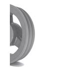 Polia de Ferro Fundido 250mm com 2 Canais A - Mademil