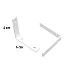 Cantoneira Abas Iguais 60 x 60mm Branca 10 und