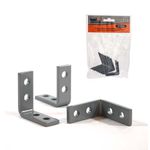 Cantoneira Abas Iguais 40 x 40mm Cinza 10 und