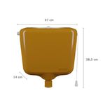 Caixa de Descarga Elevada com Volume Regulável de 6,8L a 9L Astra Caramelo 1