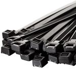 Abraçadeira de Nylon 3,6 x 350mm Preta com 100 Peças Fertak
