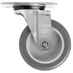 Rodízio Giratório Cinza Com Placa Gl 412 Bp Schioppa 