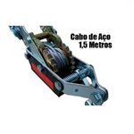 Tifor Mini Guincho 2 Ton com Cabo de Aço 3/16