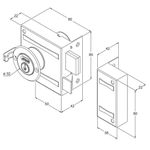Fechadura de Sobrepor 80mm 701/80 Stam
