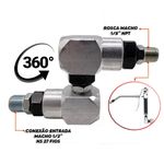 Conexão Giratória Z 3/4" Para Combustível Lubefer