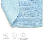 Tapete Allegro 40cm x 60cm Azul Céu Oval Kapazi