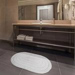 Tapete De Banheiro Allegro Oval 40x60cm Branco
