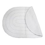 Tapete De Banheiro Allegro Oval 40x60cm Branco