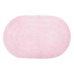 Tapete para Banheiro Allegro Rosa Oval 40cm x 60cm - Kapazi