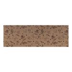 Passadeira Antiderrapante Tropical 43cm Café Expresso Kapazi