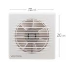 Ventilador Exaustor 150mm Para Banheiro Ventisol