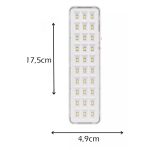 Luminária De Emergência Super Slim Segurimax 30 Leds
