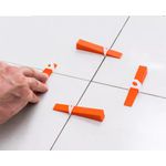 Nivelador De Piso 2,00mm Pacote Com 100 Peças Metasul