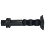 Tubo Ligação Vaso Sanitário Ajustável Preto 290419 Blukit