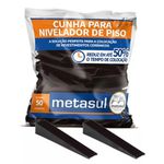 Cunha Nivelador Piso Porcelanato Ceramica Metasul 50 Peças
