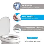 Assento Sanitário Branco Almofadado Monte Carlo Astra