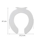 Assento Sanitário Acessibilidade com Abertura Frontal PP sem Tampa Branco Astra