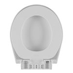 Assento Sanitário Oval Branco Almofadado 3 em 1 com Fechamento Suave e Fácil Remoção Astra