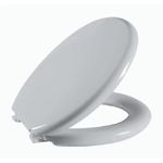 Assento Sanitário Oval Almofadado Astra Cinza 1