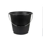 Balde Plastico Preto 12L Alça Metal Max 39710