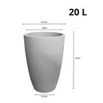 Vaso Liso Conico 30 Aco Corten JVOLAC30