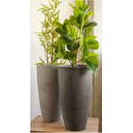 Vaso Liso Cônico 38 Aço Corten Japi JVOLAC38