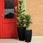 Vaso Liso Conico 30 Preto Ardosia Japi JVOLPA30