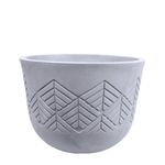 Vaso Tribo Redondo 42 Cimento Queimado Japi JVTTCQ42