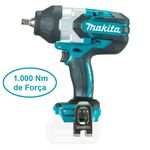 Chave de Impacto 1/2" 18V DTW1002Z com Bateria 3AH e Carregador Bivolt