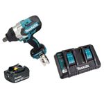 Chave de Impacto 3/4 DTW1001Z Bateria 18V 3Ah e Carregador Duplo 220V