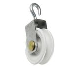 Roldana Plastica 45mm com Gancho R-220 Robustec