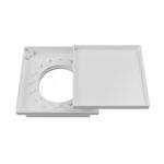 Ralo Oculto Quadrado Universal de 10x10cm Branco JR