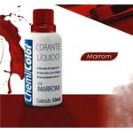 Corante Líquido Marrom 50ml Chemicolor