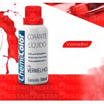 Corante Liquido Vermelho 50ml Chemicolor 