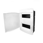 Quadro Caixa Plástica Embutir 12 Disjuntores DIN Ilumi 62067