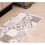 Tapete Antiderrapante Tropical 43cm Azulejo Cinza Kapazi 0201AZLCIZ