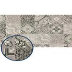 Tapete Antiderrapante Tropical 43cm Azulejo Cinza Kapazi 0201AZLCIZ